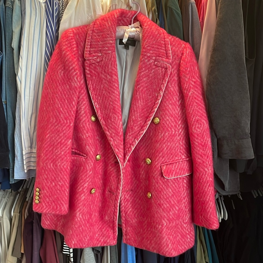 J. Crew wool blend pea coat. New without tags